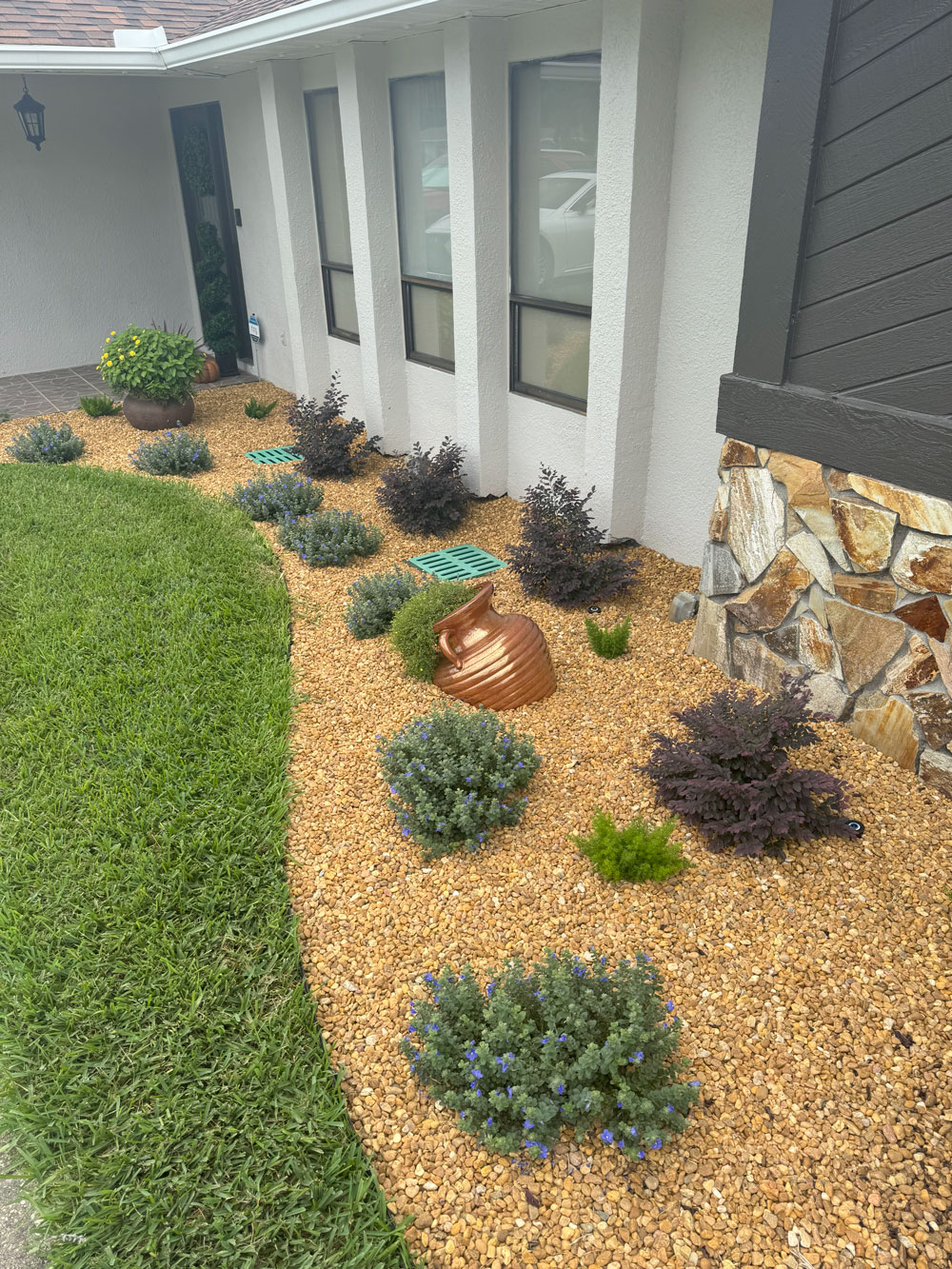 Professional yard cleanup and grading services